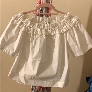 Vineyard Vines White off the shoulder top